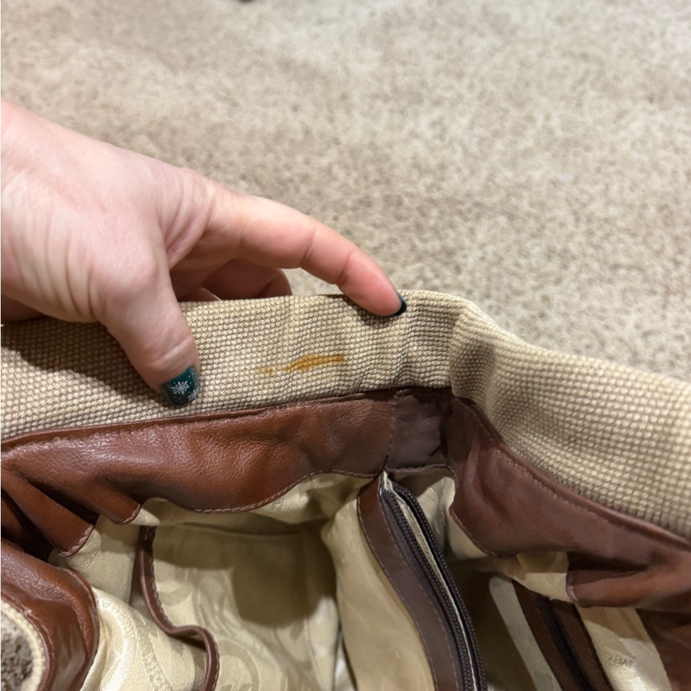 Michael Kors Cream and Brown Shoulder Bag - Picture 9 of 10